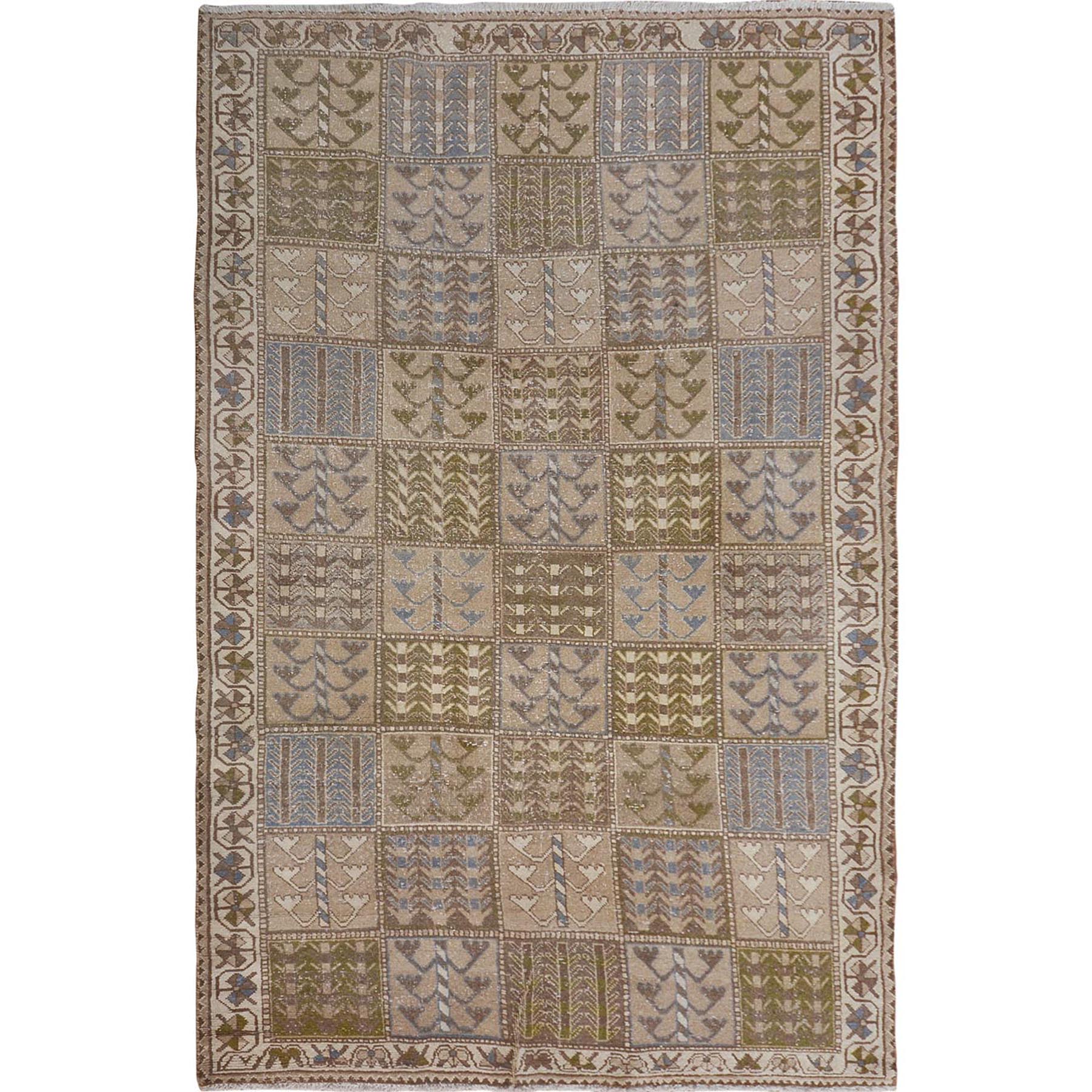 Traditional Wool Hand-Knotted Area Rug 5'0